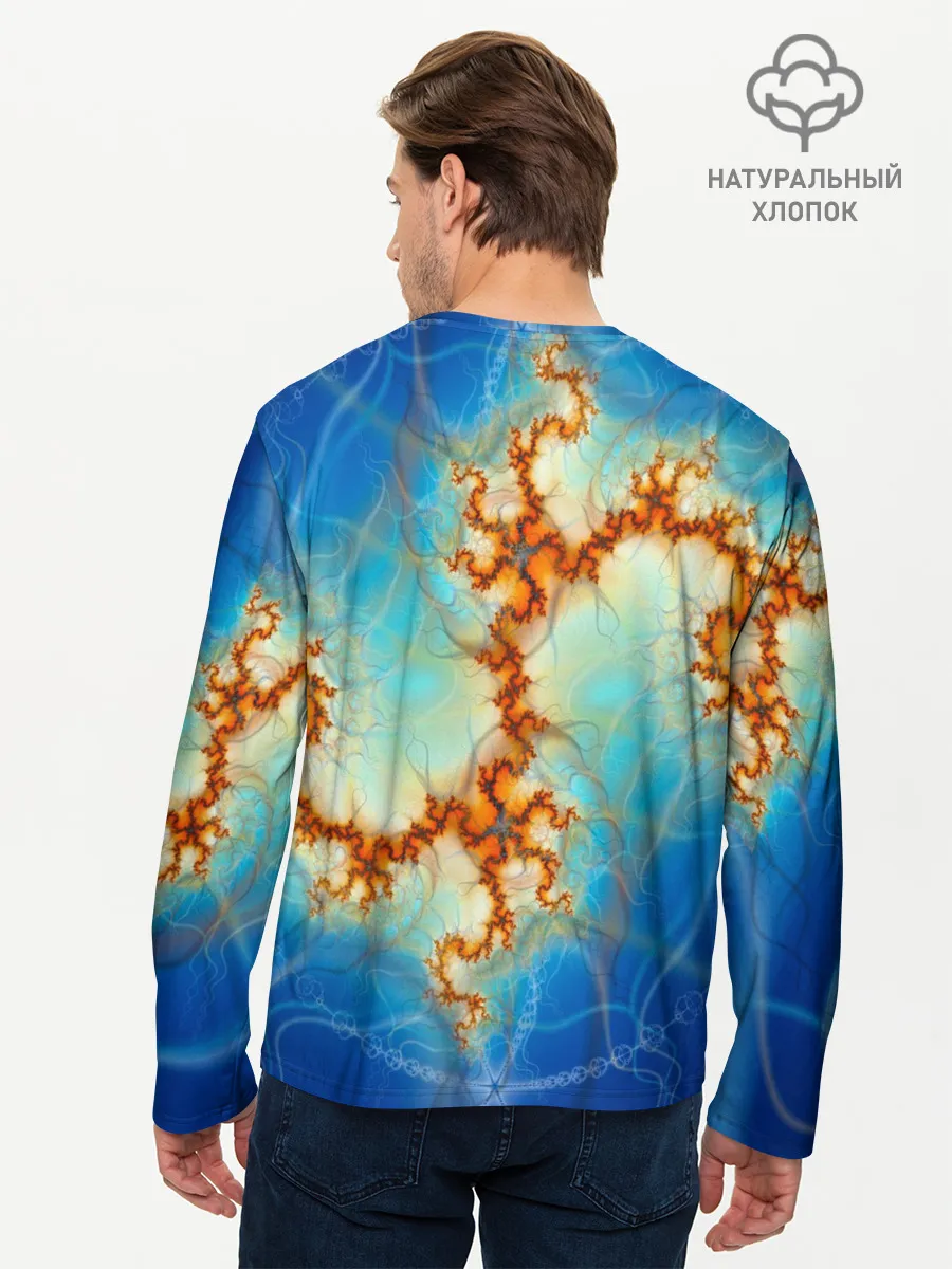 Мужской лонгслив базовый / Абстрактное представление