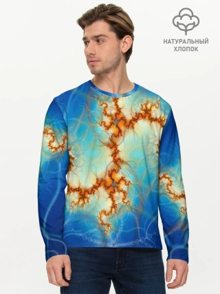 Мужской лонгслив базовый / Абстрактное представление