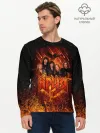 Мужской лонгслив базовый / Ария в огне
