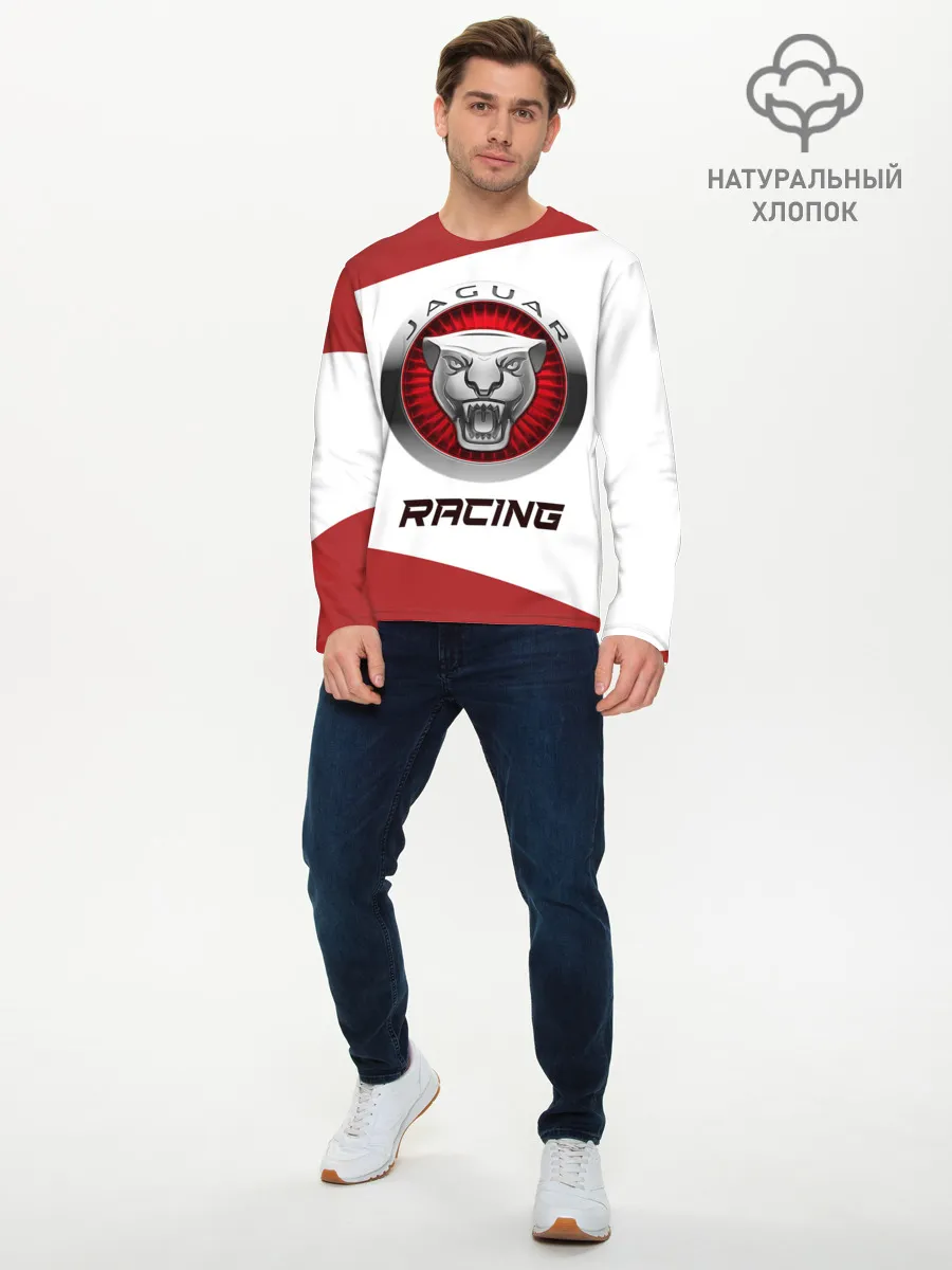 Мужской лонгслив базовый / Ягуар - Racing