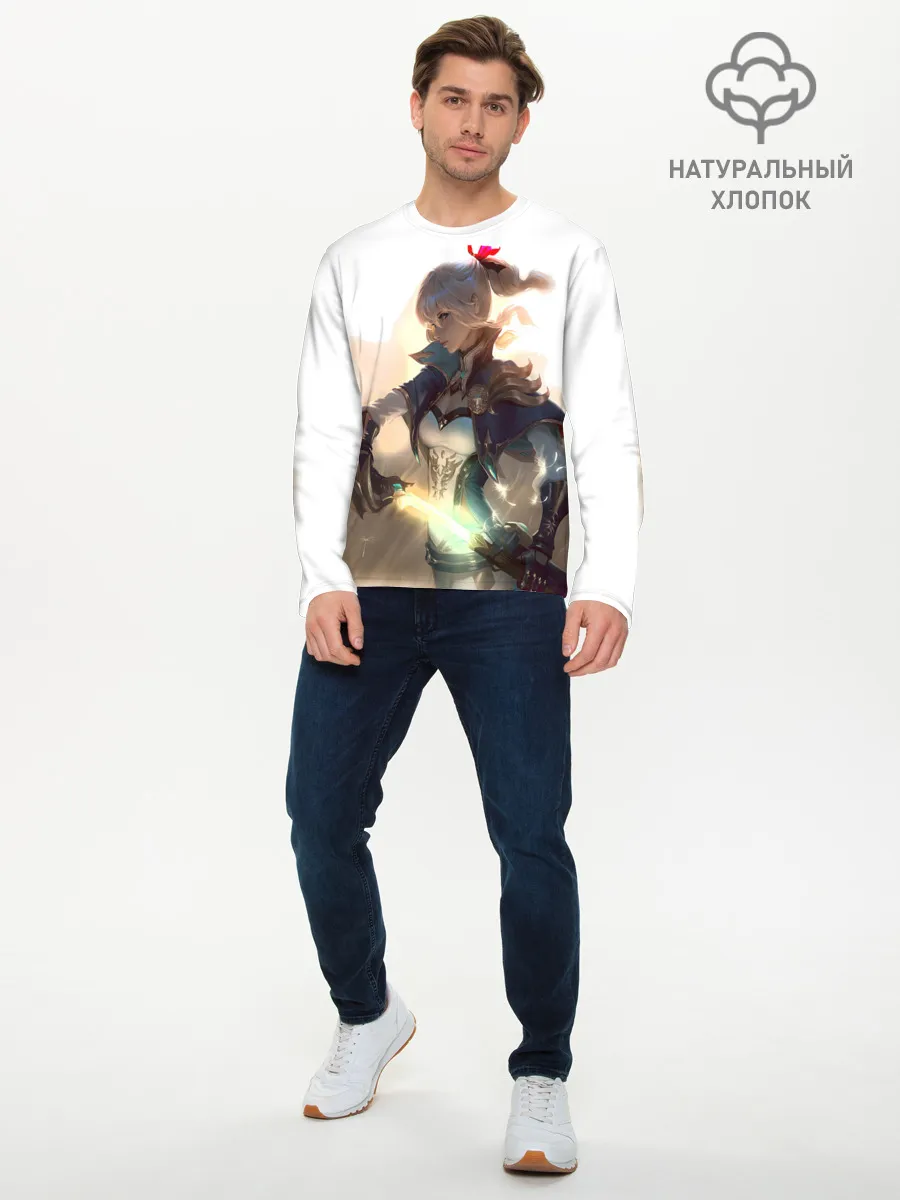 Мужской лонгслив базовый / GENSHIN IMPACT ДЕВУШКА