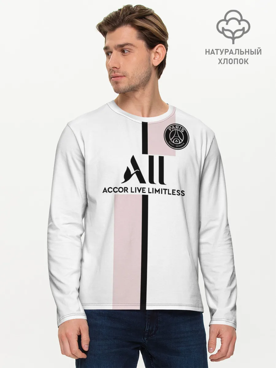 Мужской лонгслив базовый / Неймар ПСЖ