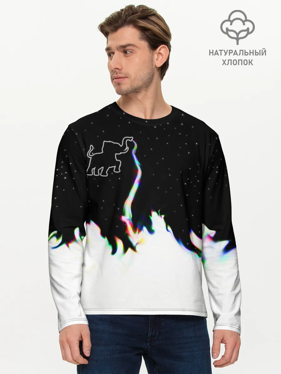 Мужской лонгслив базовый / Затерянный в космосе