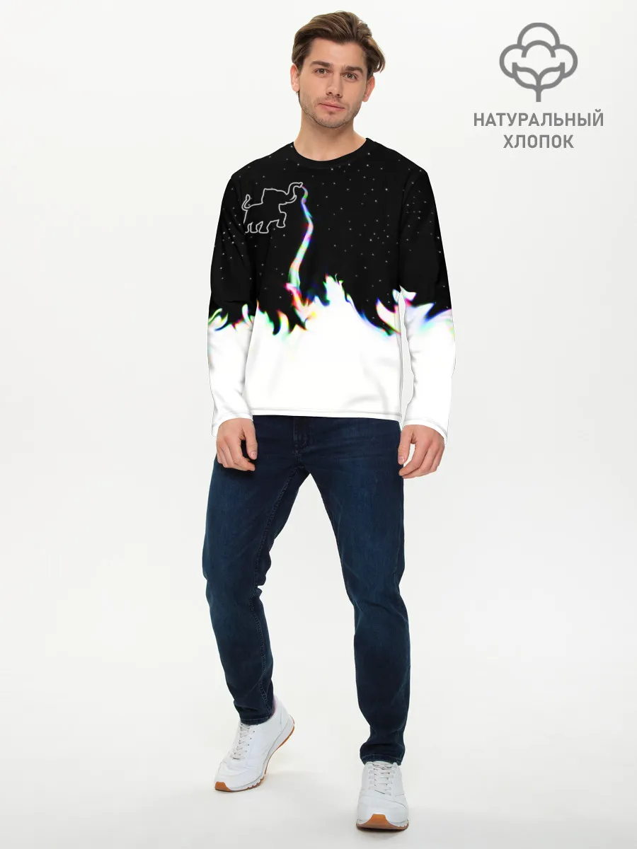 Мужской лонгслив базовый / Затерянный в космосе