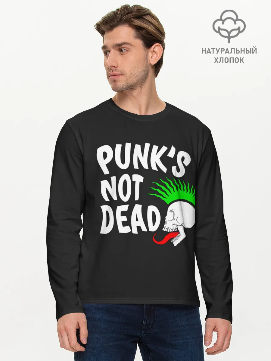 Мужской лонгслив базовый / Веселый панк