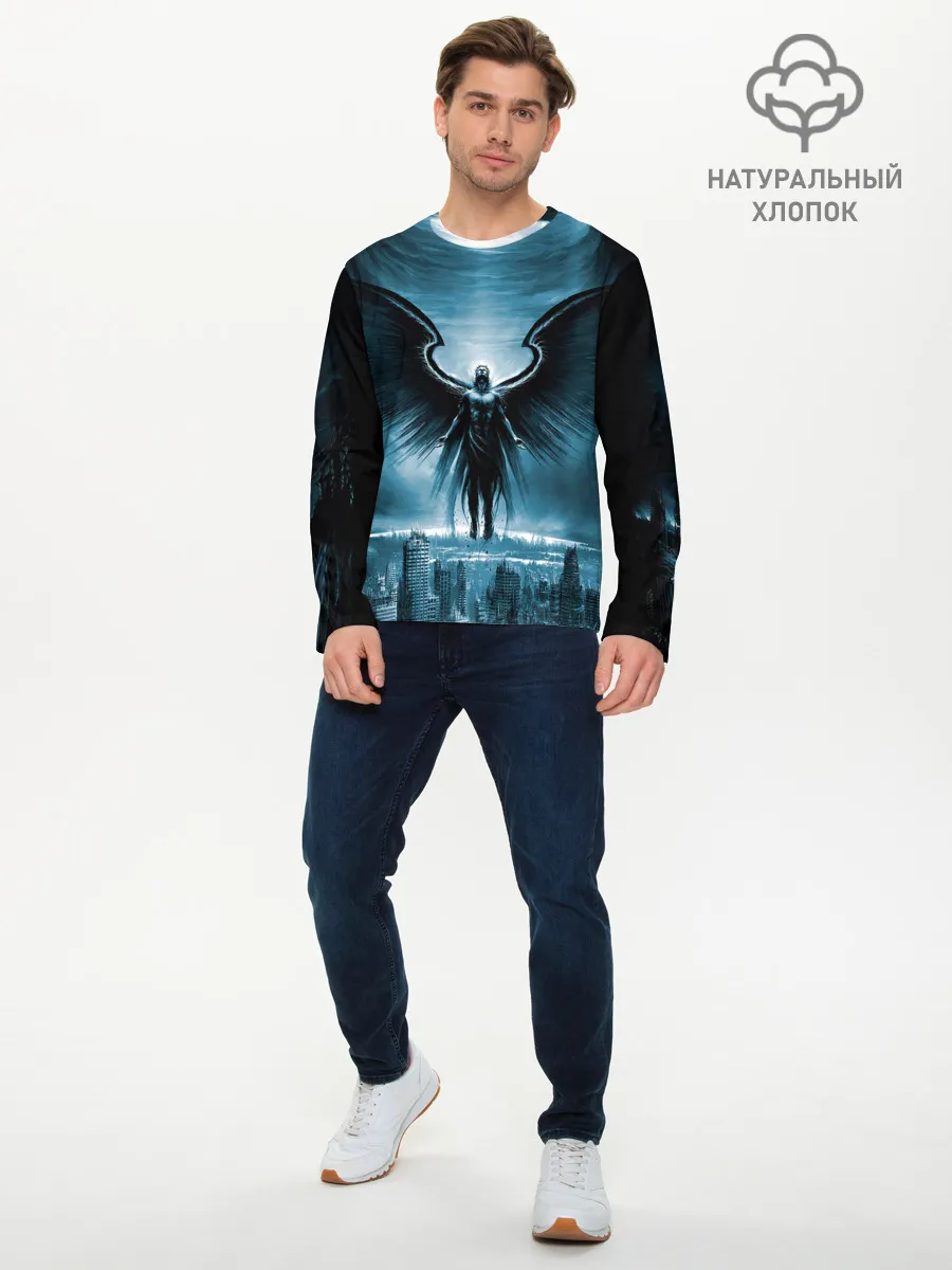 Мужской лонгслив базовый / Ангел