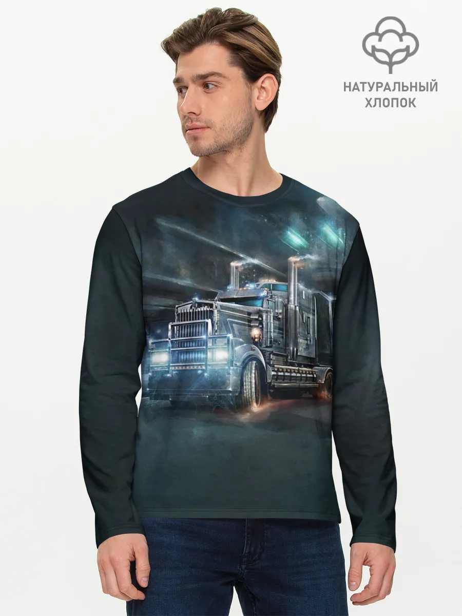 Мужской лонгслив базовый / Neo truck