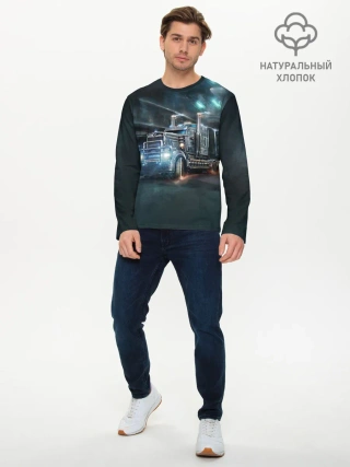 Мужской лонгслив базовый / Neo truck