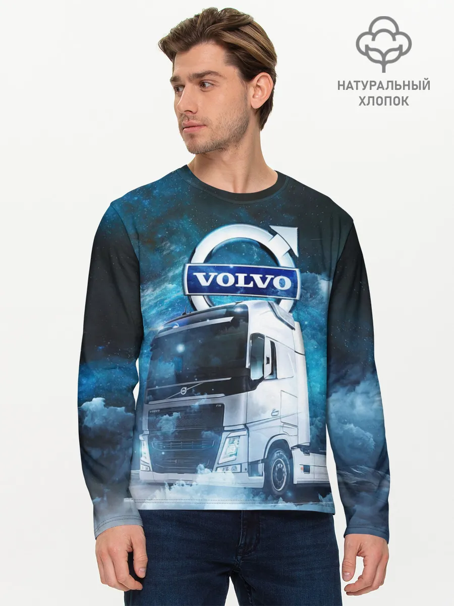 Мужской лонгслив базовый / Volvo truck