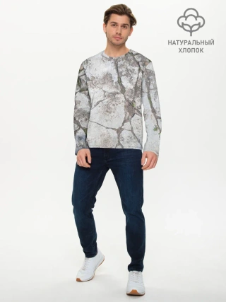 Мужской лонгслив базовый / Лунный камень