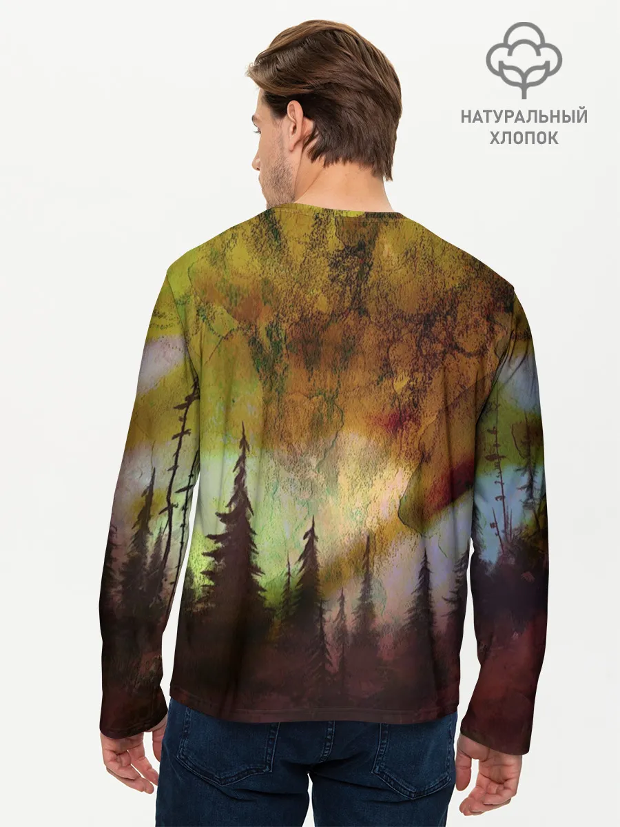 Мужской лонгслив базовый / СТРАШНЫЙ ЛЕС