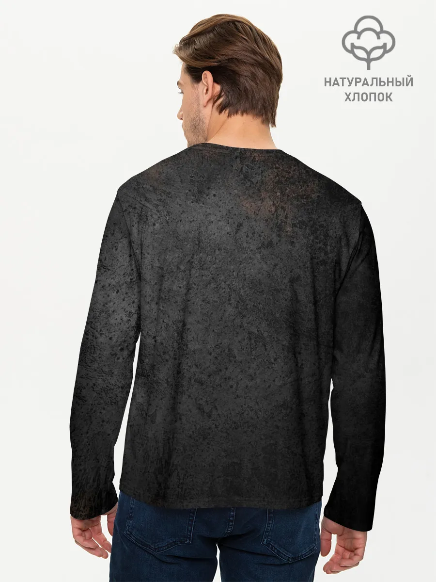 Мужской лонгслив базовый / MINECRAFT TEXTURE IRON
