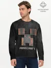 Мужской лонгслив базовый / MINECRAFT TEXTURE IRON