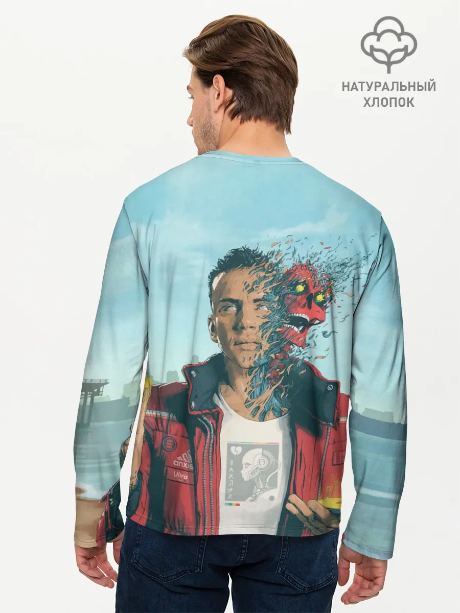 Мужской лонгслив базовый / Обложка Logic