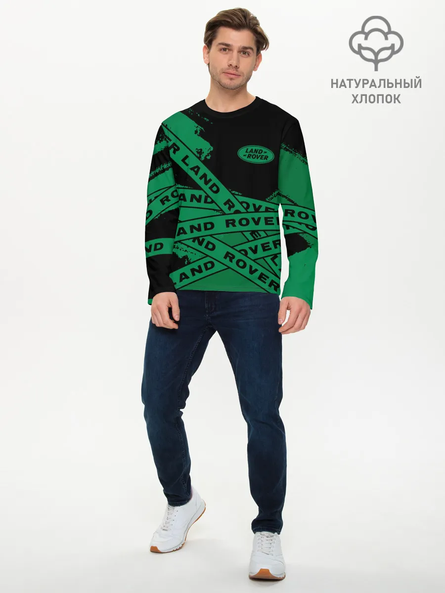 Мужской лонгслив базовый / Land Rover - Strokes