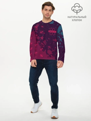 Мужской лонгслив базовый / Niletto - Splash