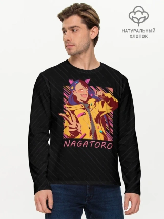 Мужской лонгслив базовый / Хаясэ Нагаторо урбан