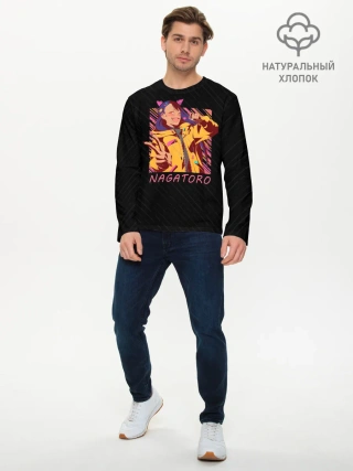 Мужской лонгслив базовый / Хаясэ Нагаторо урбан