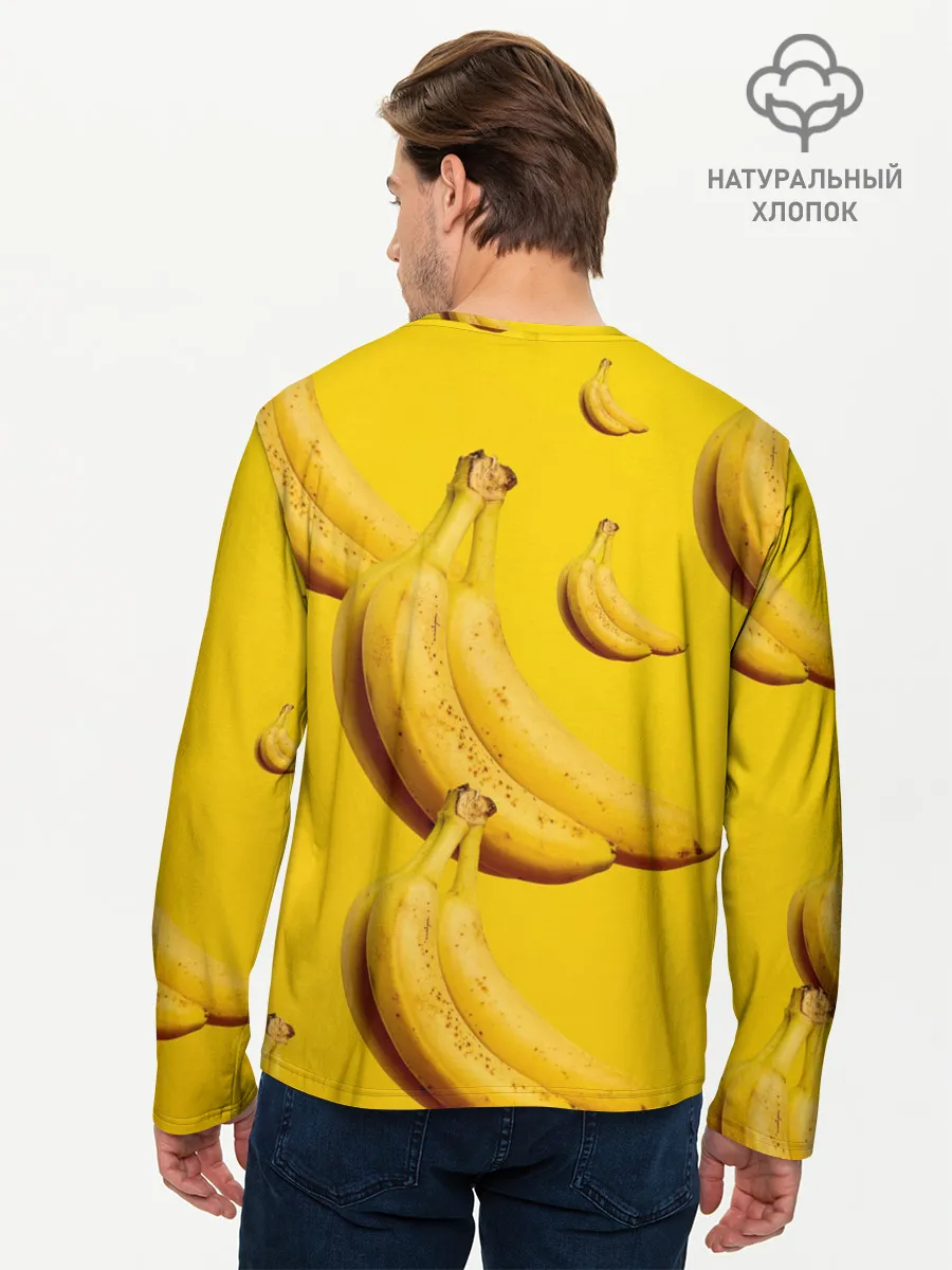 Мужской лонгслив базовый / Банановый рай