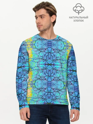 Мужской лонгслив базовый / Психоделика