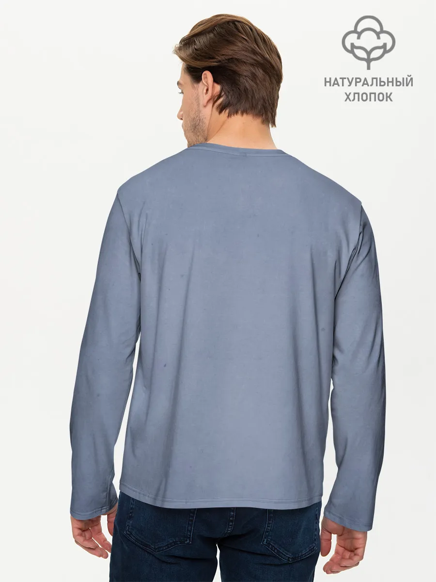 Мужской лонгслив базовый / Череп с маской КиШ