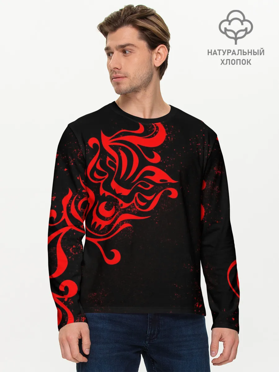 Мужской лонгслив базовый / КАЗУТОРА ХАНЕМИЯ | ВАЛЬХАЛЛА