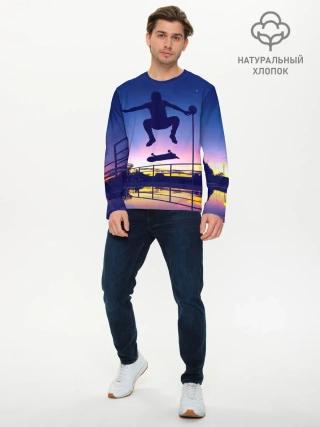 Мужской лонгслив базовый / Skateboarding