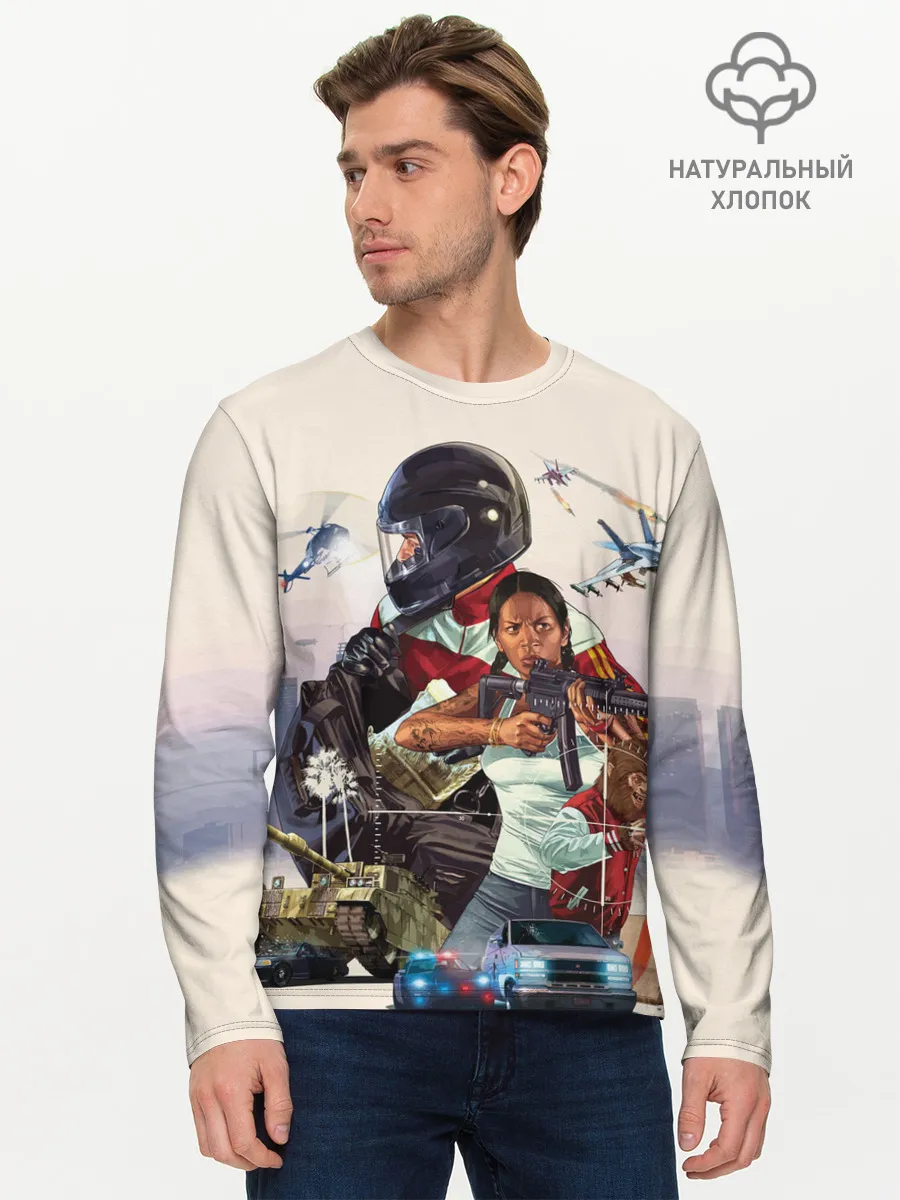 Мужской лонгслив базовый / Grand Theft Auto V