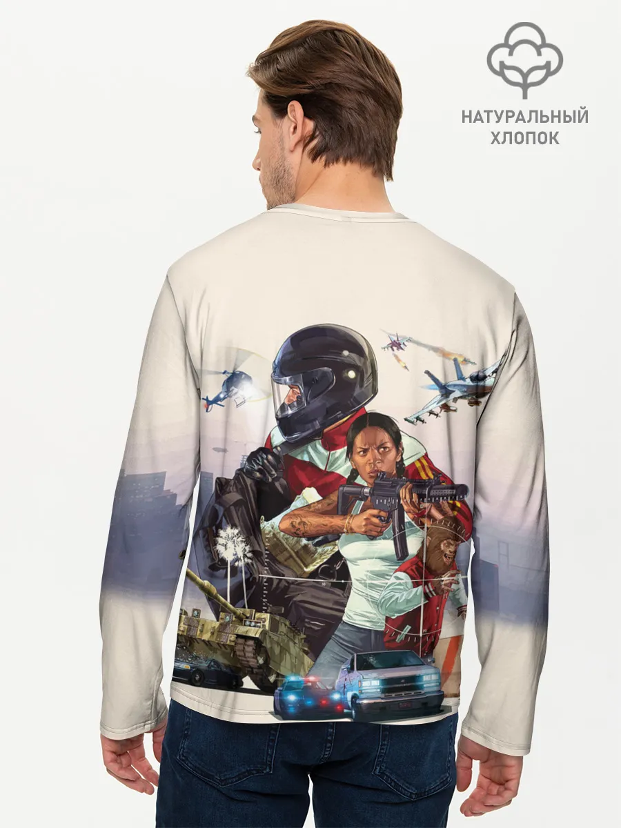 Мужской лонгслив базовый / Grand Theft Auto V