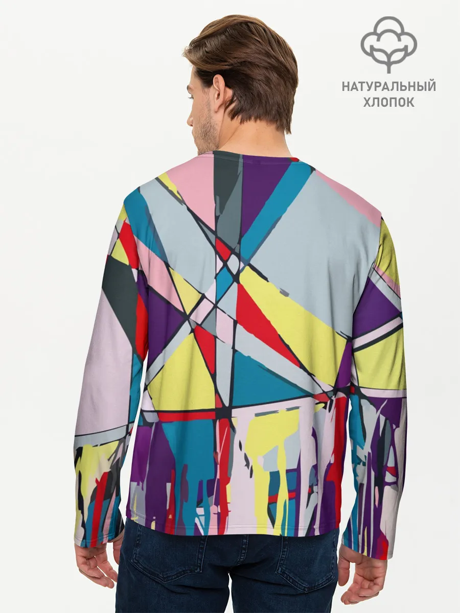 Мужской лонгслив базовый / Cubisme