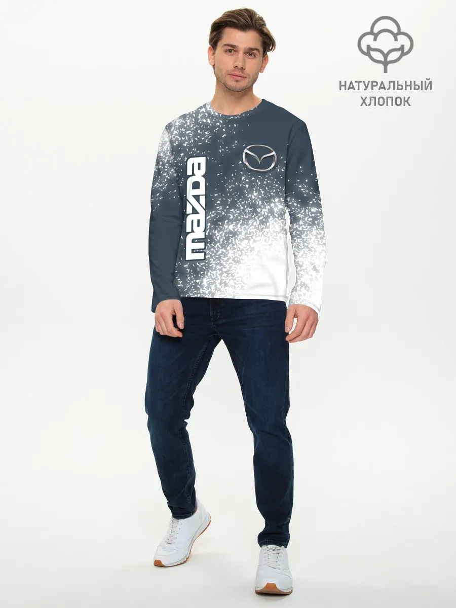 Мужской лонгслив базовый / Мазда - Спрей