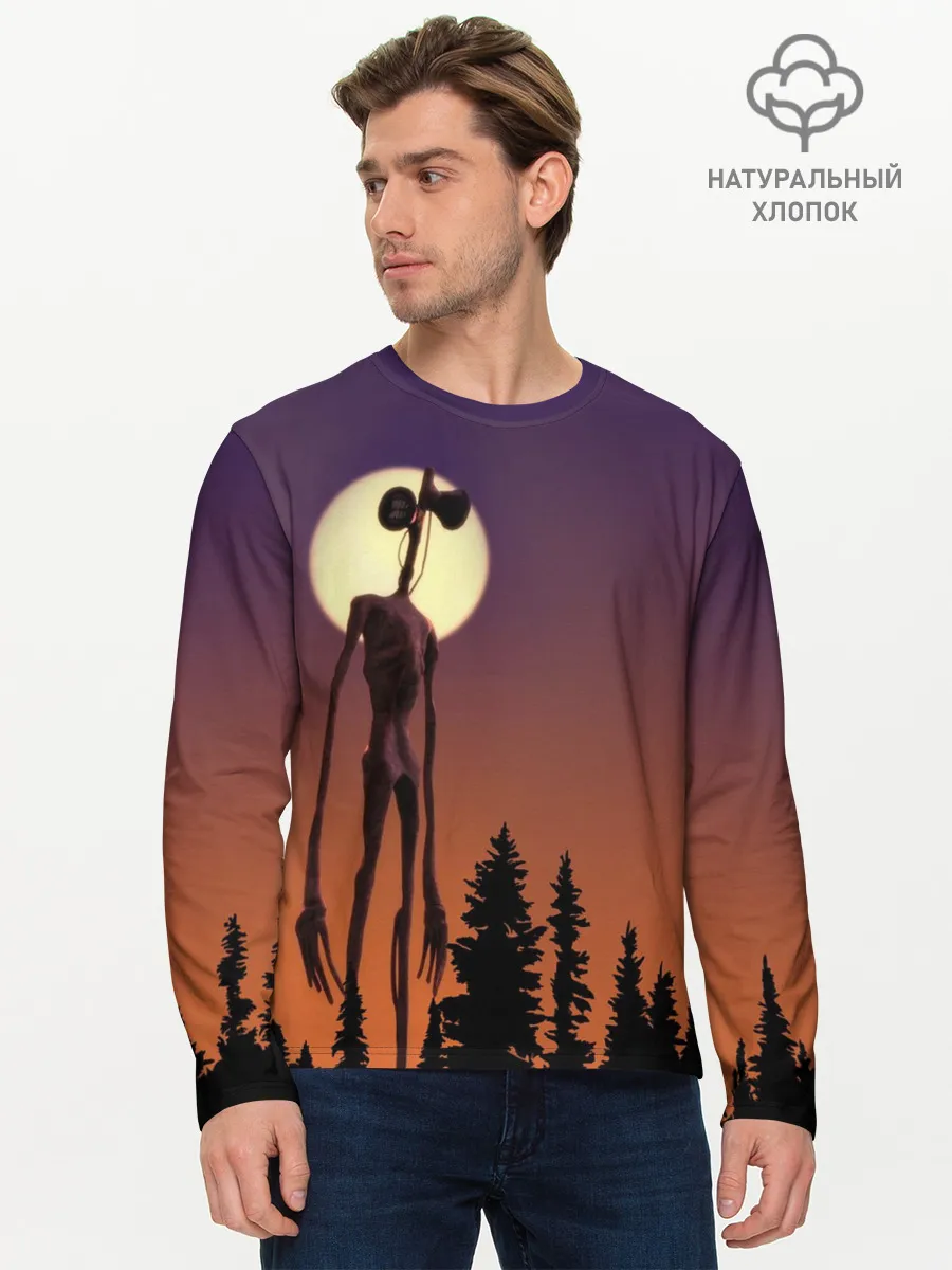 Мужской лонгслив базовый / Gradient Forest Siren Head