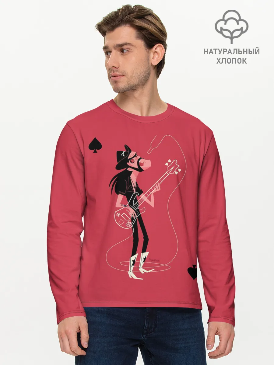 Мужской лонгслив базовый / Мультяшка Лемми