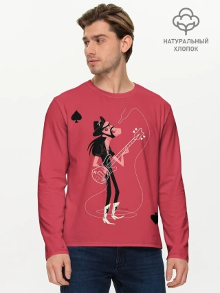 Мужской лонгслив базовый / Мультяшка Лемми