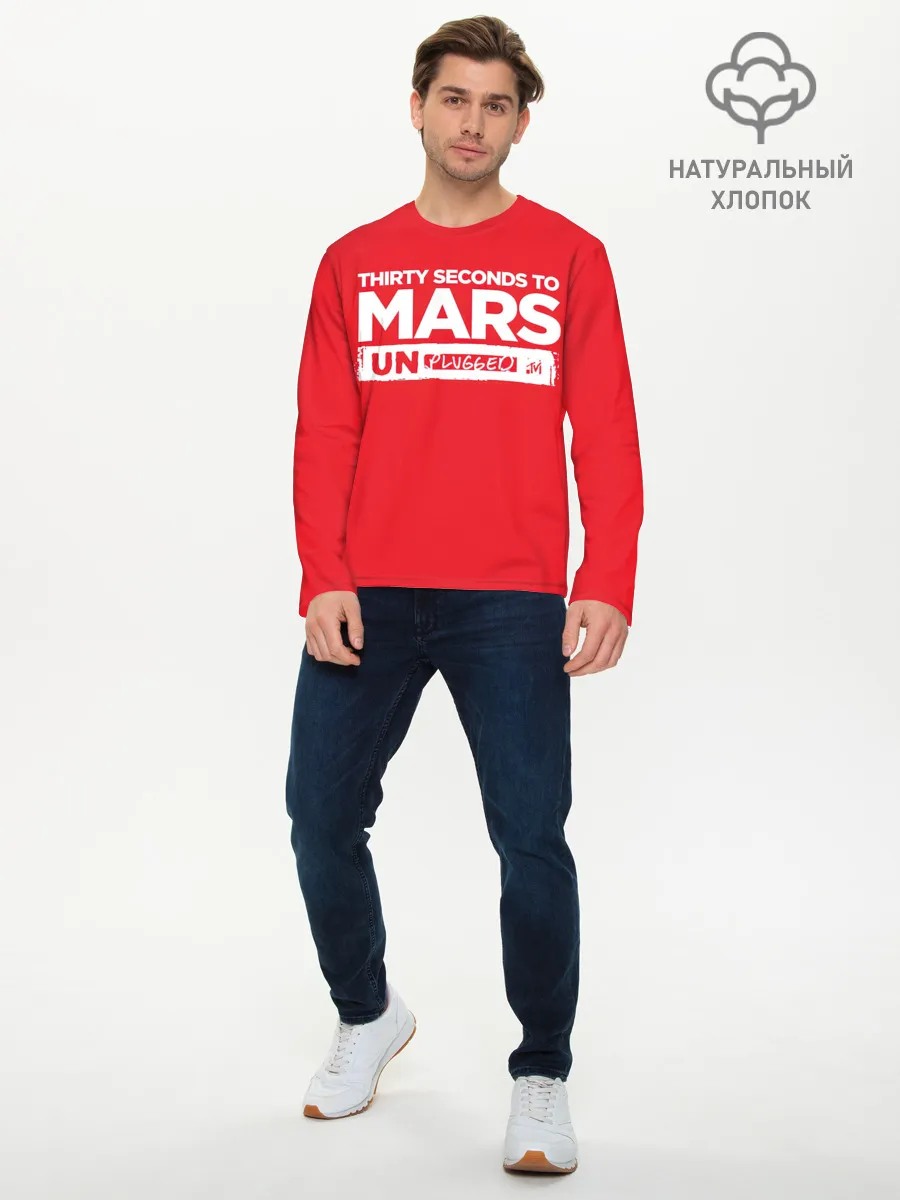 Мужской лонгслив базовый / Thirty Seconds to Mars UN PLUGGED
