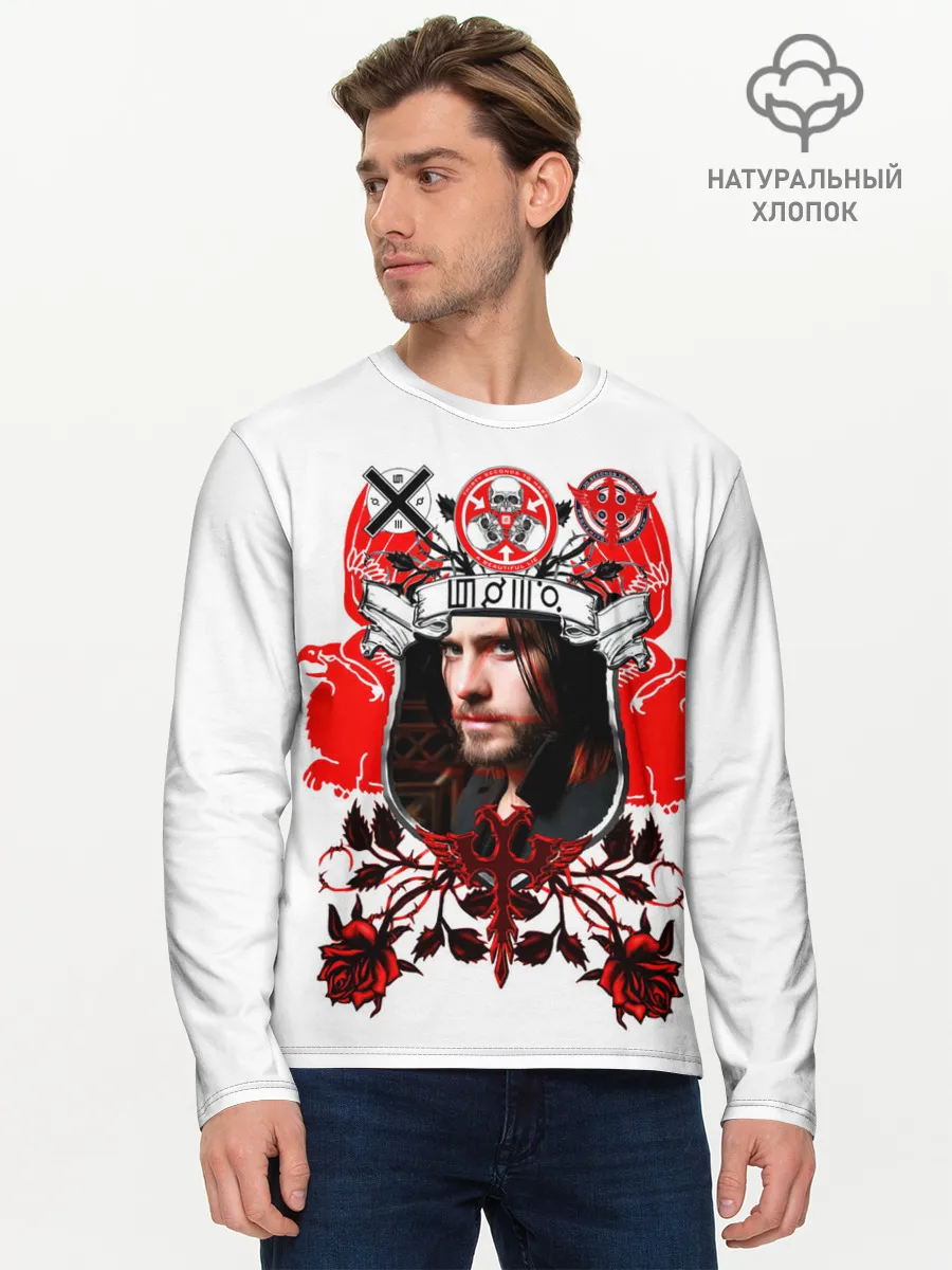 Мужской лонгслив базовый / Thirty Seconds to Mars Джаред Лето