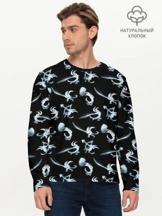 Мужской лонгслив базовый / Ори с оружием