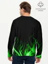 Мужской лонгслив базовый / MINECRAFT TEXTURE FIRE