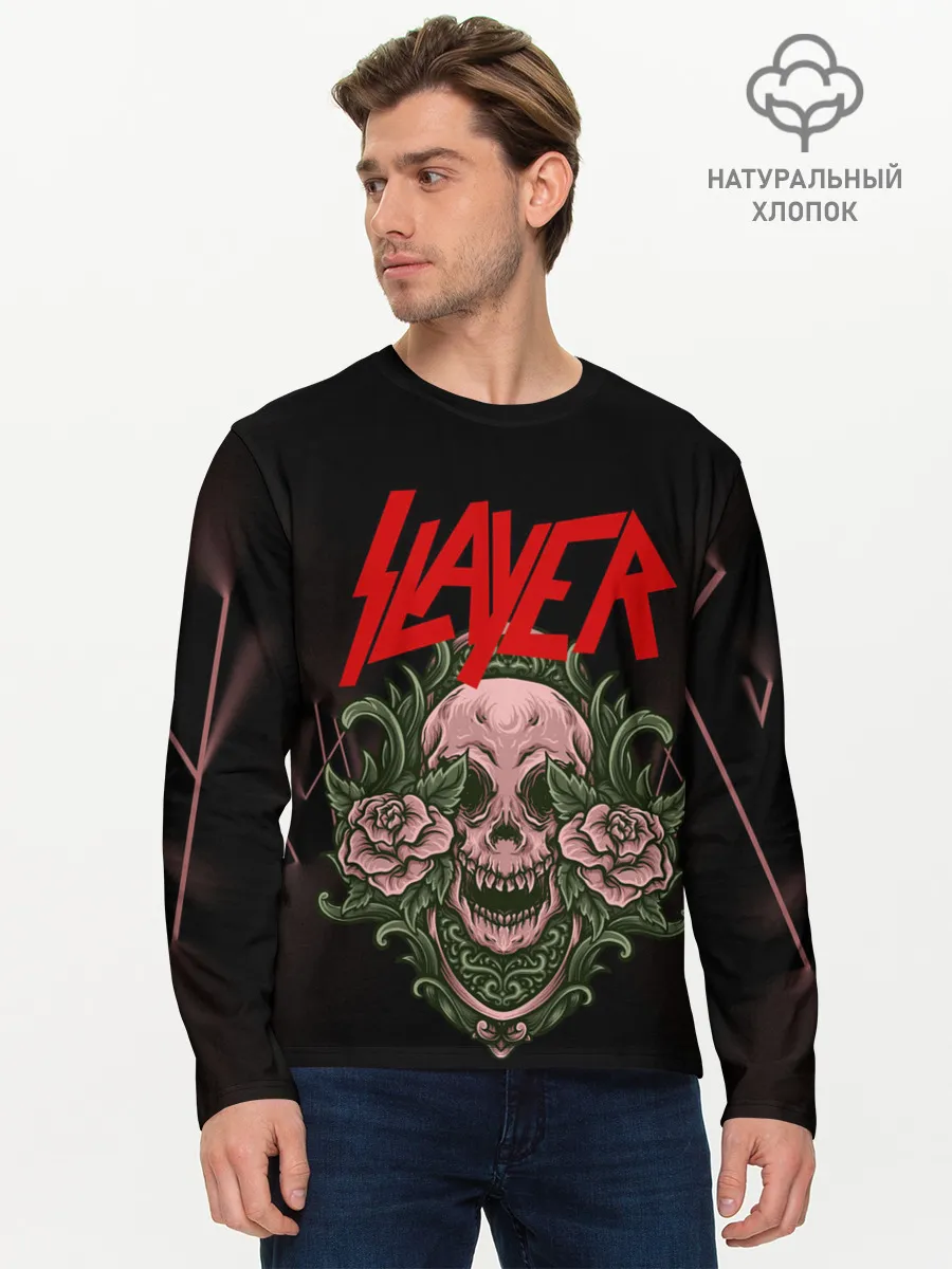 Мужской лонгслив базовый / SLAYER | УБИЙЦА