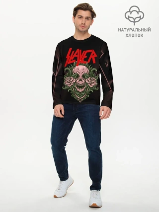 Мужской лонгслив базовый / SLAYER | УБИЙЦА