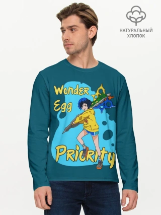 Мужской лонгслив базовый / Wonder Egg Priority