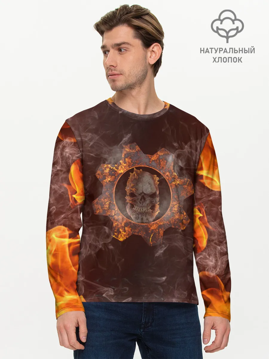 Мужской лонгслив базовый / ШЕСТЕРНЯ | GEARS OF WAR