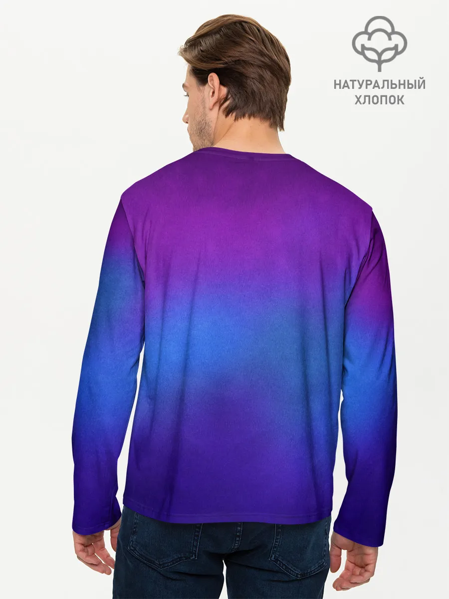 Мужской лонгслив базовый / Leather gradient