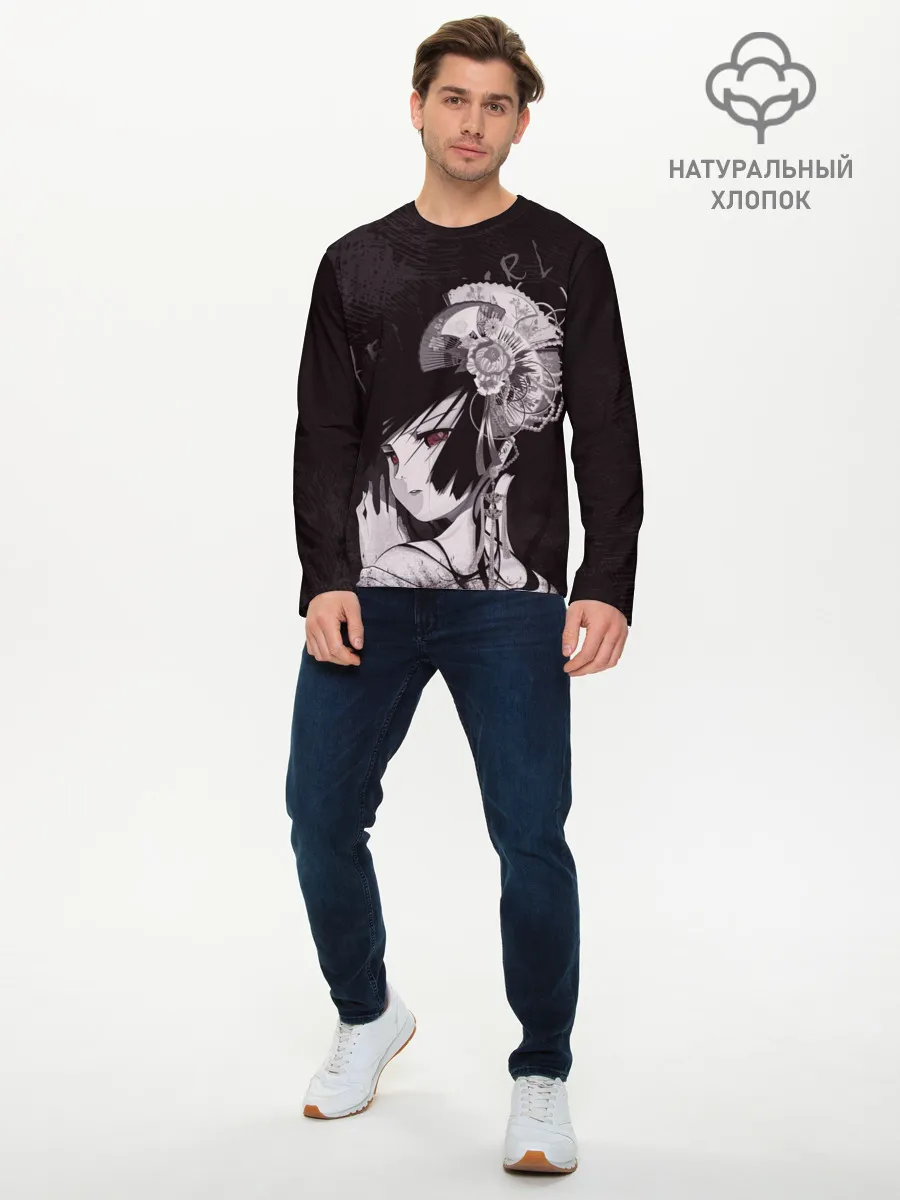 Мужской лонгслив базовый / Адская девочка Энма Ай