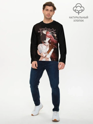 Мужской лонгслив базовый / Люси Эльфийская песнь