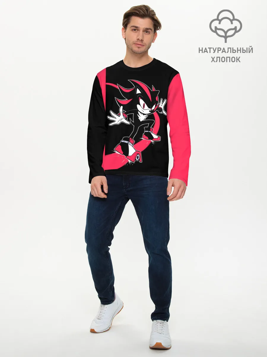Мужской лонгслив базовый / SONIC X | DARK SONIC