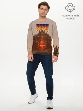 Мужской лонгслив базовый / DOOM | ДУМ