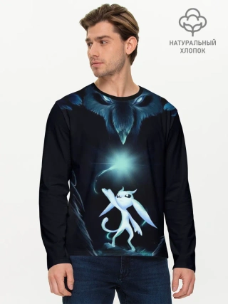 Мужской лонгслив базовый / Дух-хранитель Ори