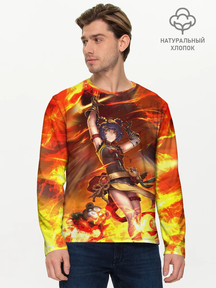 Мужской лонгслив базовый / Сян Лин | Genshin Impact