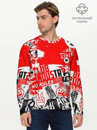 Мужской лонгслив базовый / Crazy